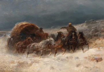 Geldings téli tájban